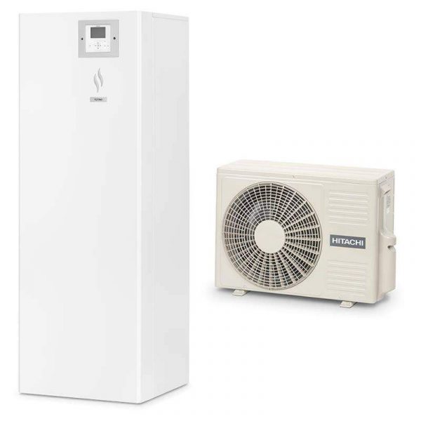 HITACHI YUTAKI COMBI S2.0  6KW R32 CHAUFFAGE + ECS 220 LITRES