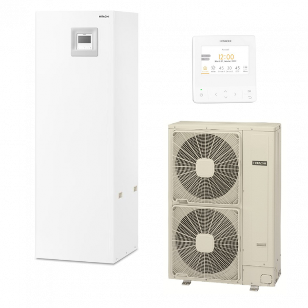 HITACHI YUTAKI COMBI S2.0  11KW R410 CHAUFFAGE + ECS 220 LITRES